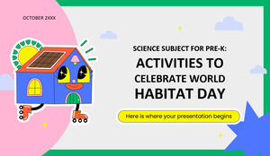 Научный предмет для Pre-K: Мероприятия по празднованию Всемирного дня среды обитания