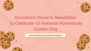 Omas Desserts-Newsletter zur Feier des US National Homemade Cookies Day