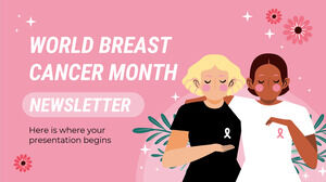 Newsletter del mese mondiale del cancro al seno