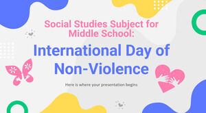 Sujet d'études sociales pour le collège : Journée internationale de la non-violence