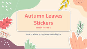 Урок наклейки с осенними листьями для Pre-K