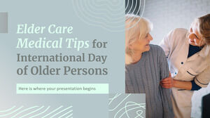 Porady medyczne dotyczące opieki nad osobami starszymi na Międzynarodowy Dzień Osób Starszych