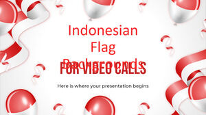 화상 통화를 위한 인도네시아 국기 배경