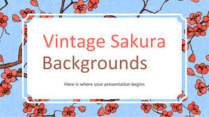 Arrière-plans de sakura vintage