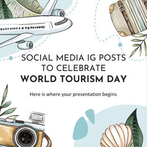 Posty w mediach społecznościowych IG z okazji Światowego Dnia Turystyki