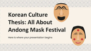 Tesi sulla cultura coreana: tutto sul festival delle maschere di Andong