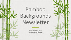 Boletín de fondos de bambú