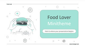محبي الطعام Minitheme
