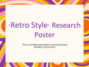 Плакат исследования в стиле ретро