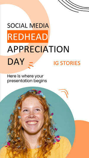 يوم تقدير أحمر الشعر على وسائل التواصل الاجتماعي قصص IG