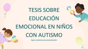 Pendidikan Emosi pada Anak Penyandang Autisme Skripsi