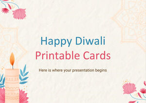Tarjetas Imprimibles Feliz Diwali