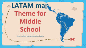 Tema della mappa LATAM per la scuola media