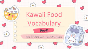 Kawaii Food Vocabulary для Pre-K