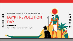 Materia di Storia per il Liceo: Giornata della Rivoluzione d'Egitto