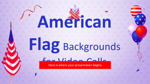 Hintergründe der amerikanischen Flagge für Videoanrufe