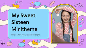 Mon mini-thème Sweet Sixteen