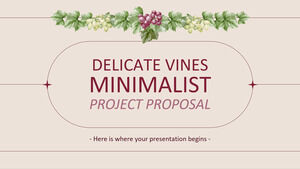 Proposition de projet minimaliste de vignes délicates