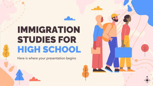 Studi sull'immigrazione per le scuole superiori