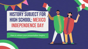 History Subject for High School: Mexico Independence Day