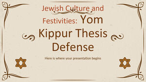 Cultura y festividades judías: Defensa de tesis de Yom Kippur