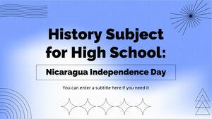 Sujet d'histoire pour le lycée : Fête de l'indépendance du Nicaragua