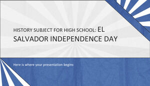 History Subject for High School: El Salvador Independence Day