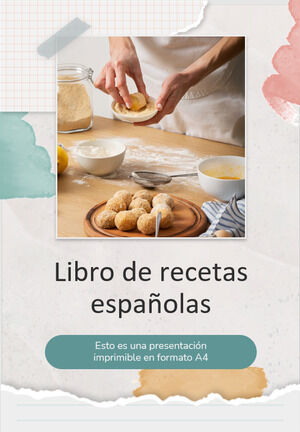 Livro de receitas de comida espanhola