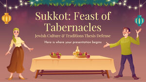 Souccot : Fête des Tabernacles - Soutenance de thèse sur la culture et les traditions juives