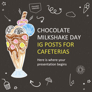Posts de IG del Día del Batido de Chocolate para Cafeterías