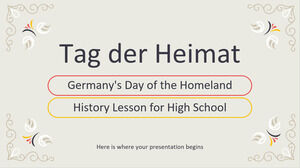 Tag der Heimat：德国国土日高中历史课