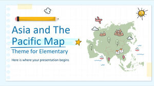 Asia and The Pacific Map Theme for Elementary