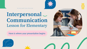 Lección de comunicación interpersonal para primaria