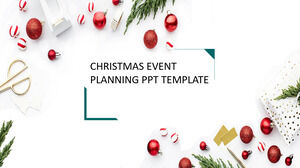 เทมเพลต PPT การวางแผนกิจกรรมคริสต์มาสที่เรียบง่ายและสดใหม่