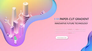 Gradient style technology innovation PowerPoint Templates