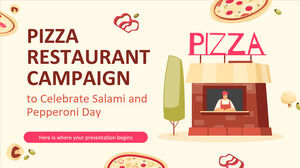 Campagna di una pizzeria per celebrare la giornata del salame e dei peperoni