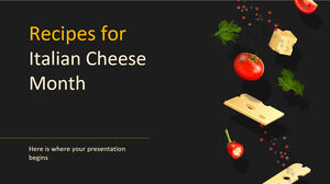 وصفات شهر الجبن الإيطالي