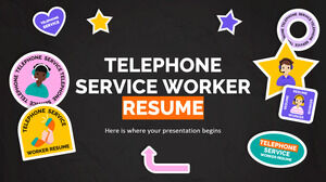 Currículum de trabajador de servicio telefónico