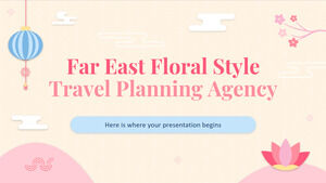 Agenție de planificare a călătoriilor în stilul floral din Orientul Îndepărtat