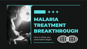 Avance en el tratamiento de la malaria