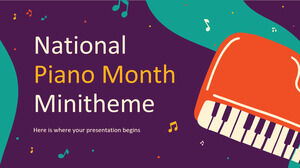 شهر البيانو الوطني Minitheme