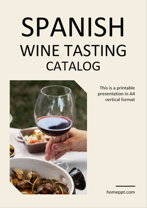 Catalogue de dégustation de vins espagnols