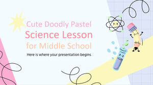 Jolie leçon de science Doodly Pastel pour le collège