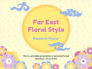 Uzak Doğu Çiçek Stili Araştırma Posteri