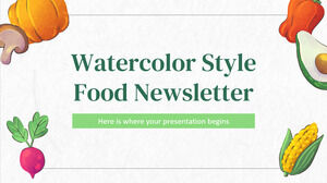 Food-Newsletter im Aquarell-Stil