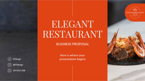 Restaurant elegant propunere de afaceri