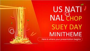 Minithema zum Nationalen Chop-Suey-Tag der USA