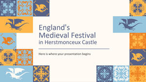 Festa medievale inglese nel castello di Herstmonceux