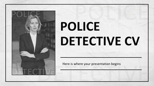 Lebenslauf eines Polizeidetektivs