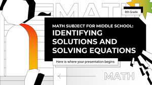 Przedmiot matematyczny dla Gimnazjum – klasa 8: Rozpoznawanie rozwiązań i rozwiązywanie równań
